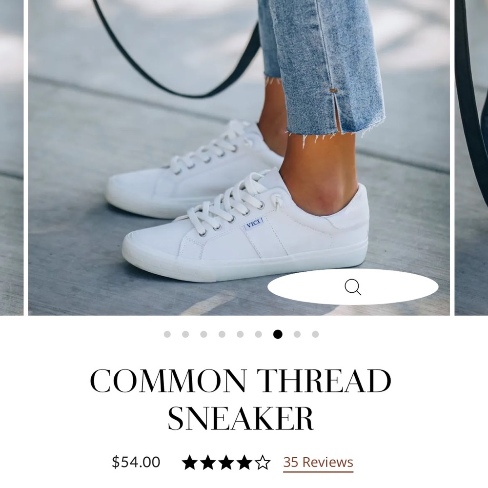 Vici White Sneaker Common Thread